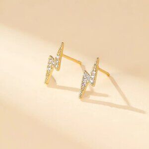 Lightning Earrings GOLD (122)